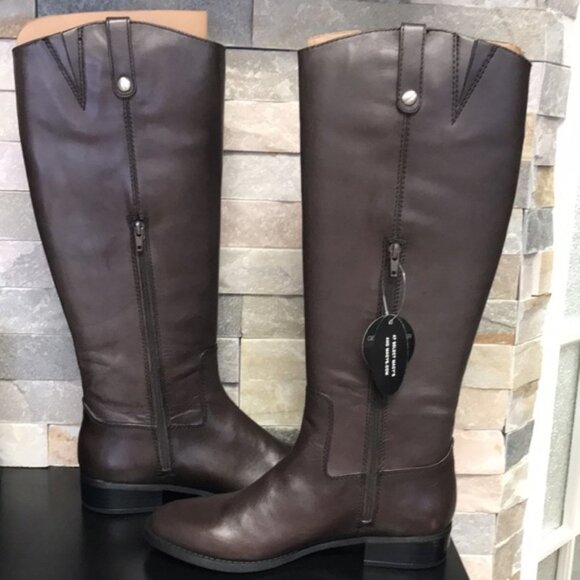 Inc Fawne Riding Leather Boots - Picture 4 of 9